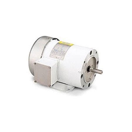 LEESON ELECTRIC Leeson Motors Motor Washdown Motor-7.5/5HP, 208-230/460V, 3505/2930RPM, TEFC, RIGID C, 88.5 Eff. 132199